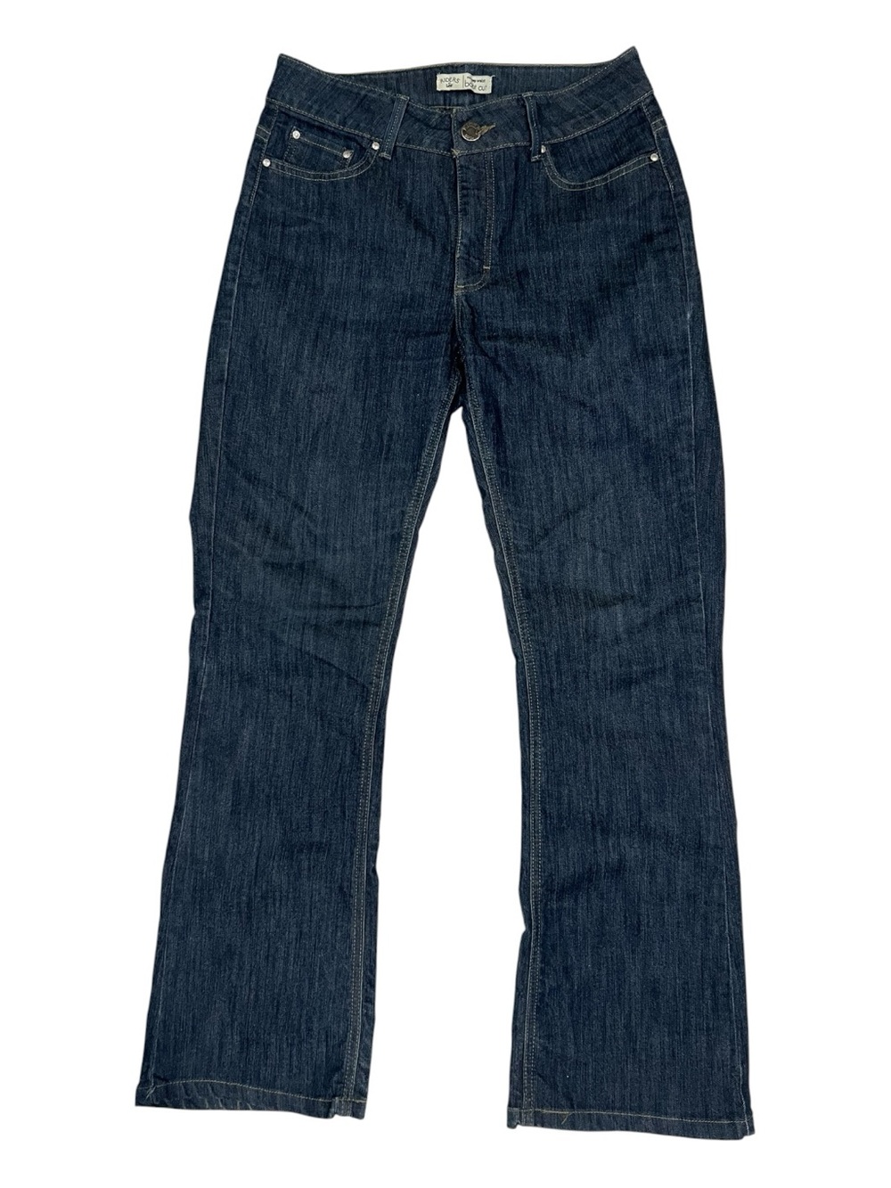 Riders by Lee Dark Indigo Boot-Cut No Gap Waist Jeans size 10 M